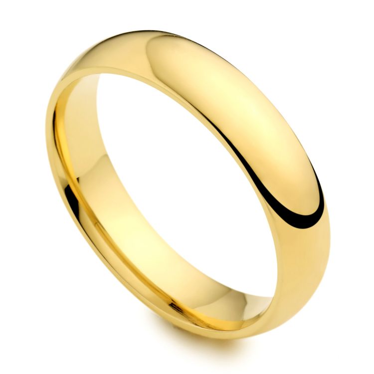 Grooms 18ct Yellow Gold 4mm Wedding Band Ring : 5 Ultimate Grooms ...