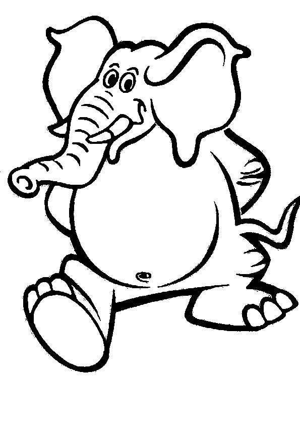 elephant cartoon Colouring Pages (page 2)