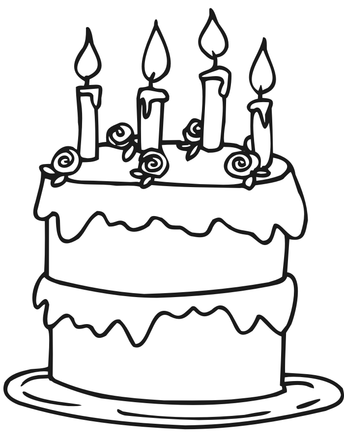 Coloring Pages Birthday Cake - Free Printable Coloring Pages ...