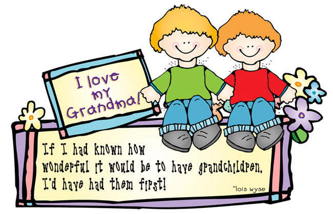 clipart grandparents with grandchildren - photo #43