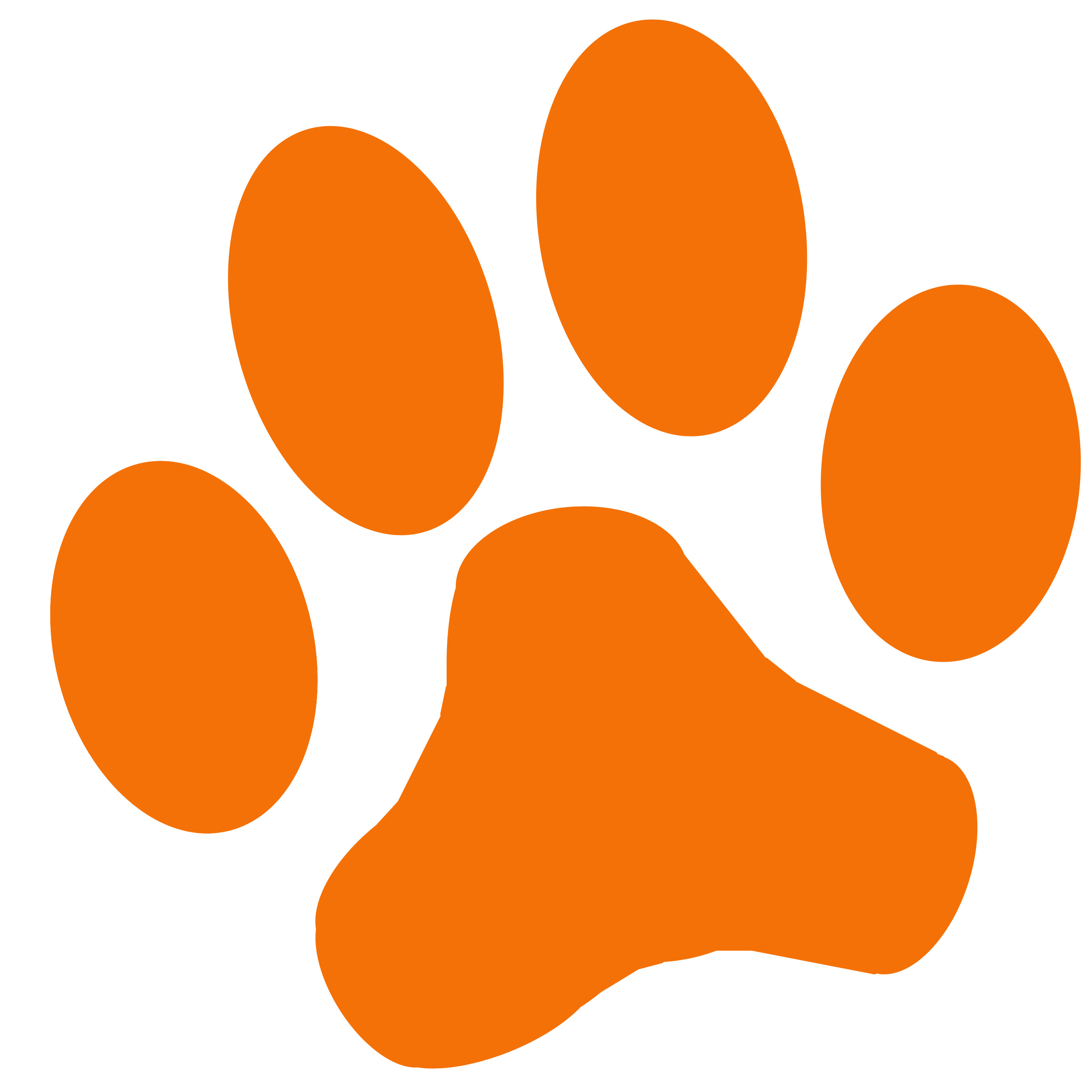 Images For > Wildcat Paw Print Clip Art