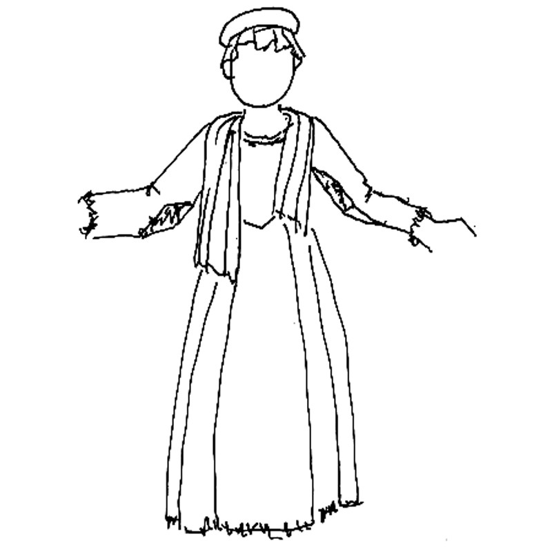peasant girl Colouring Pages (page 2)