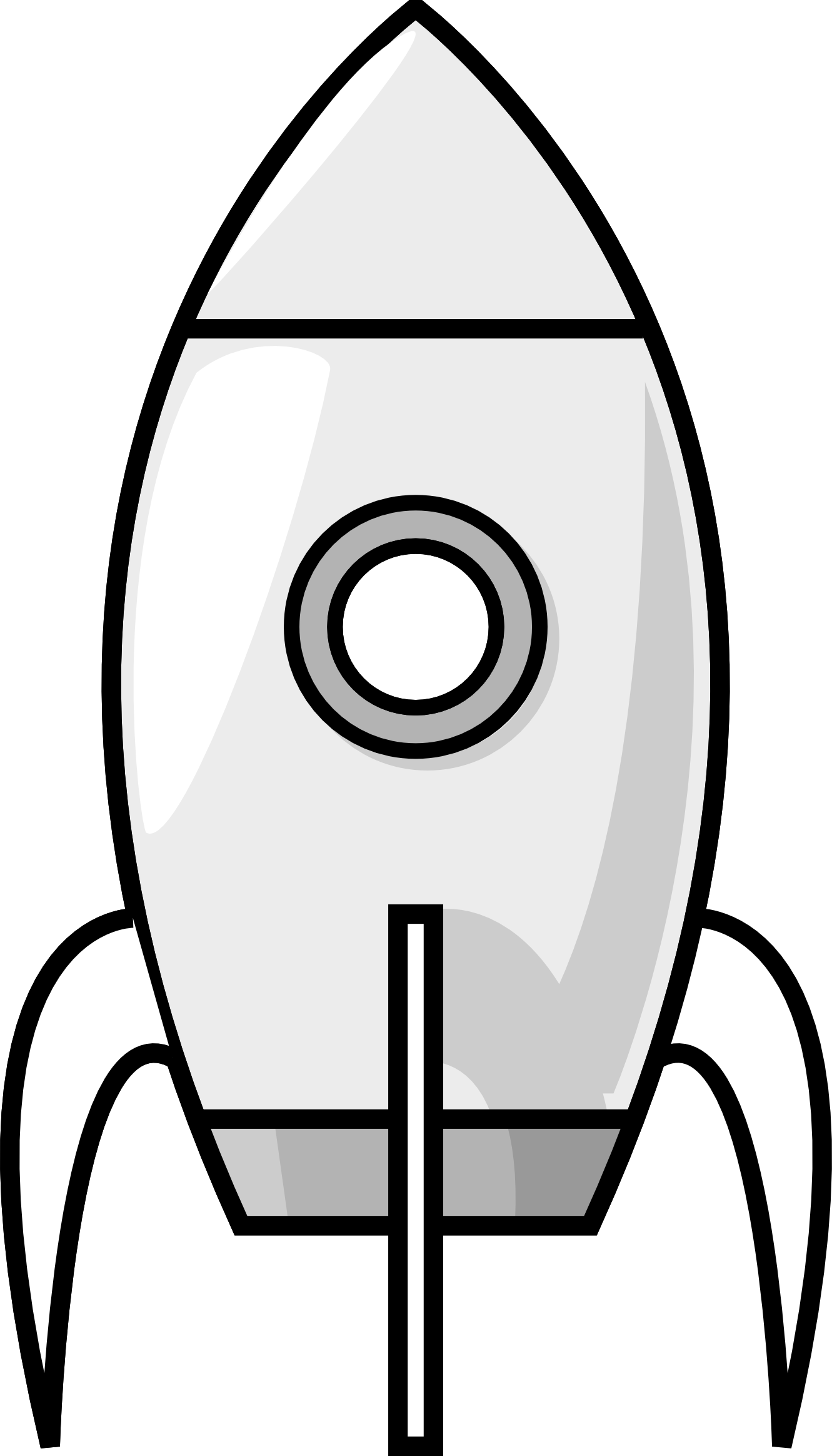 Pix For > Rocket Ship Cartoon Black And White