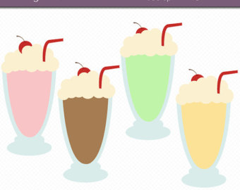 Popular items for milkshake clip art on Etsy