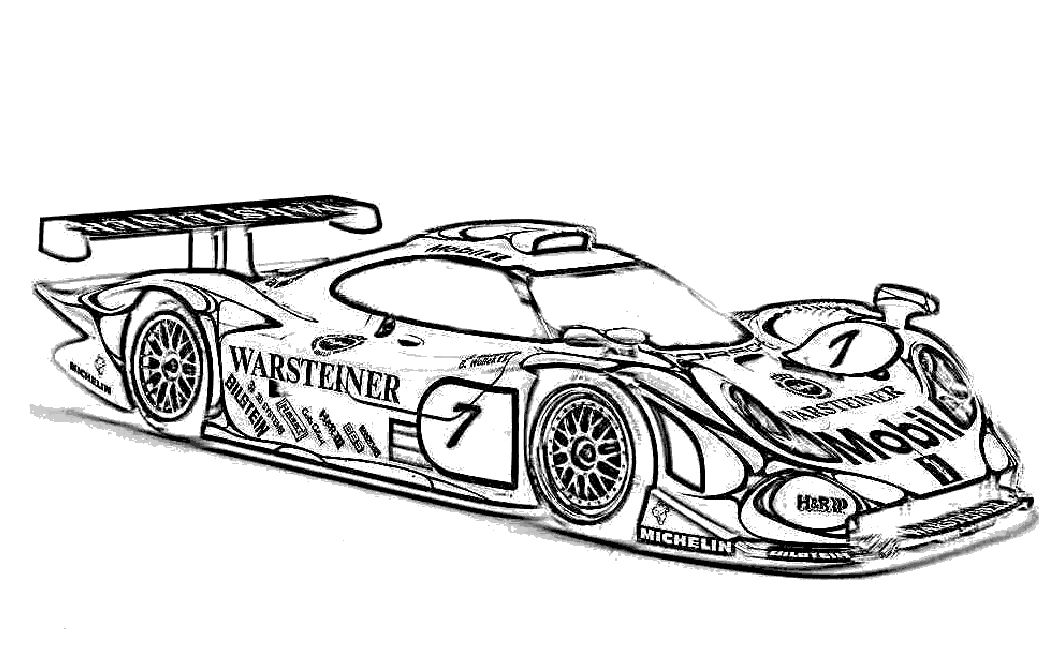 race car coloring pages print | thingkid.