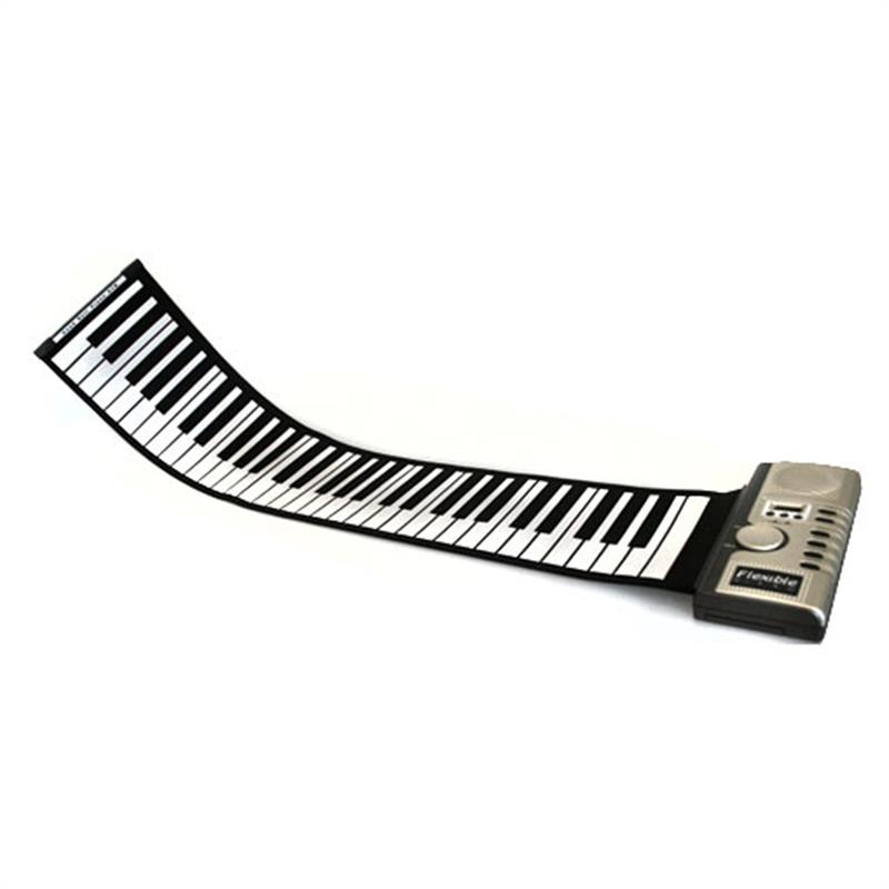 Flexible Rubber Kids Roll-Out Electric Piano Keyboard - 61 Keys at ...