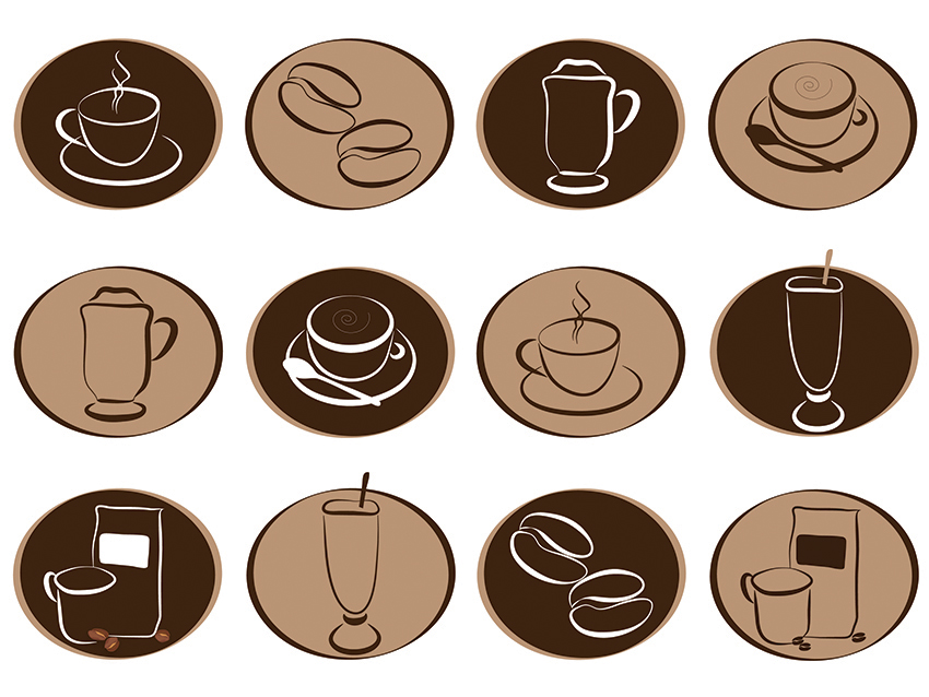 Coffee Clipart Set - Coffee Clipart - Coffee Icons - Coffee Vector ...