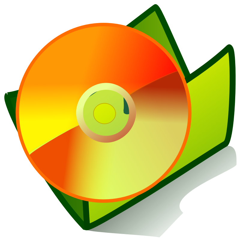Clipart - folder cd