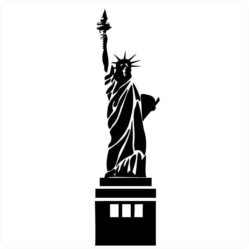 Statue of Liberty Wall Art Stickers by Cool Art Vinyl
