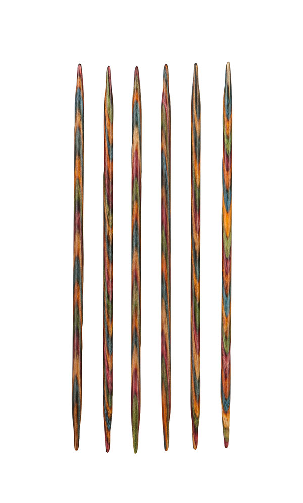 6" Rainbow Wood Double Pointed Knitting Needles from KnitPicks.com ...