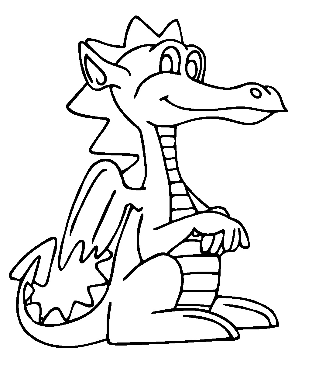 Line Art Dragon - ClipArt Best