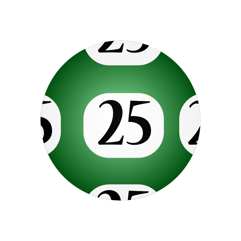 Clipart - #25 Lotto Ball