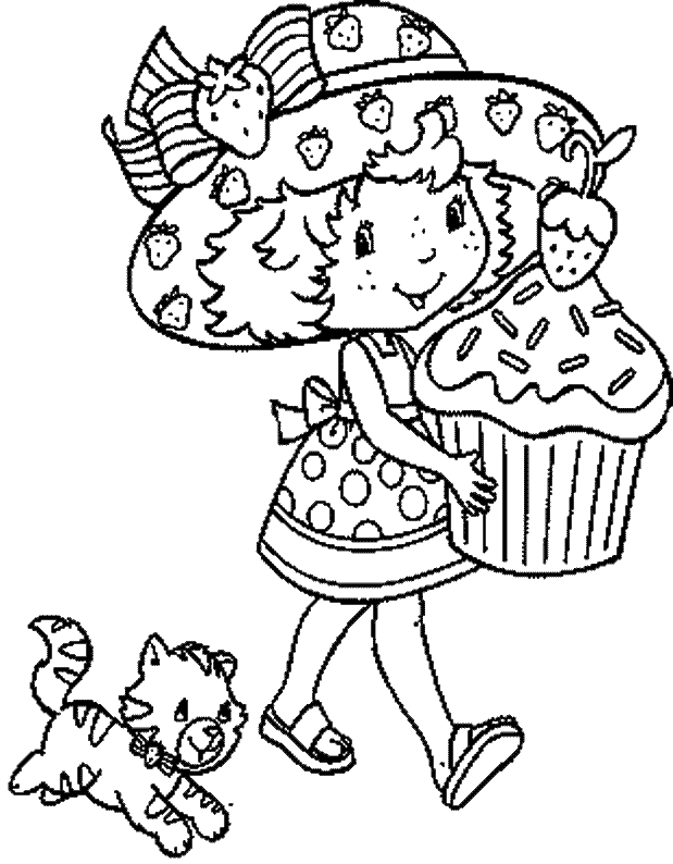 Printable Coloring Pages: Strawberry Shortcake Coloring Pages