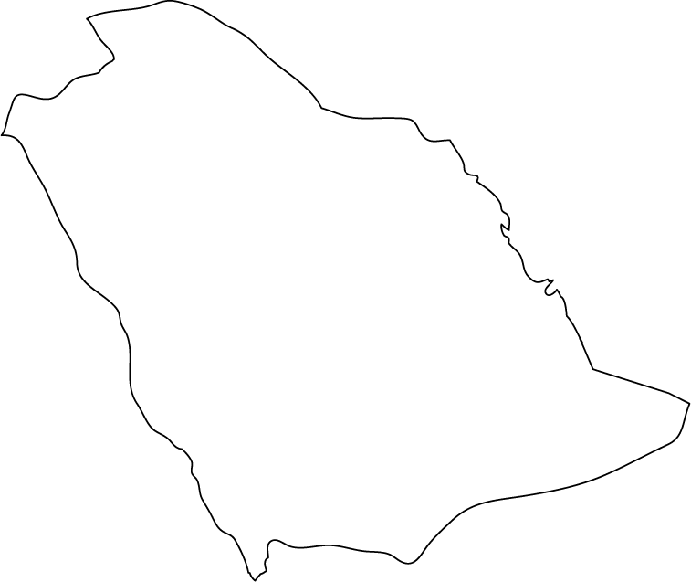 Map Of Saudi Arabia Outline