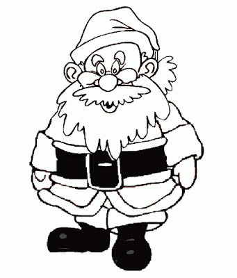 transmissionpress: Santa Clous Laughing Christmas Coloring pages