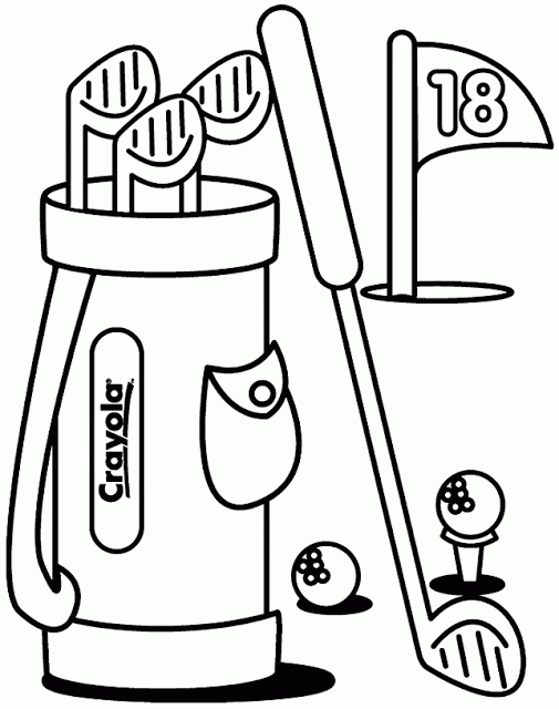 Free golf printable coloring sheet for kids pictures | kentscraft