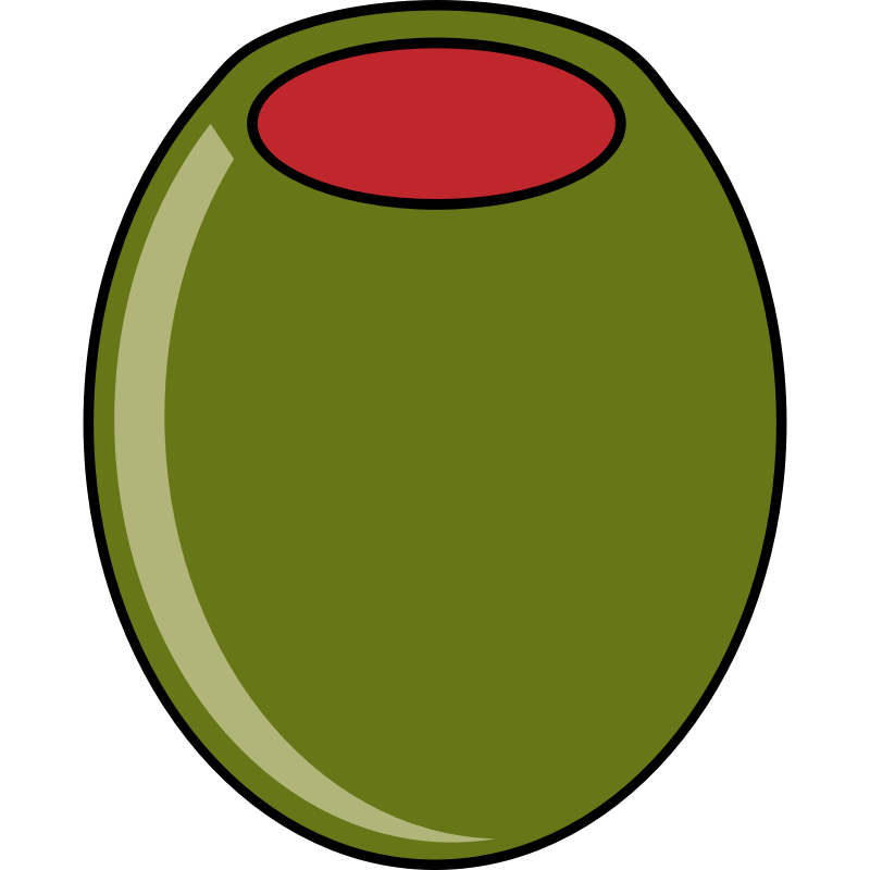 Clipart - green olive