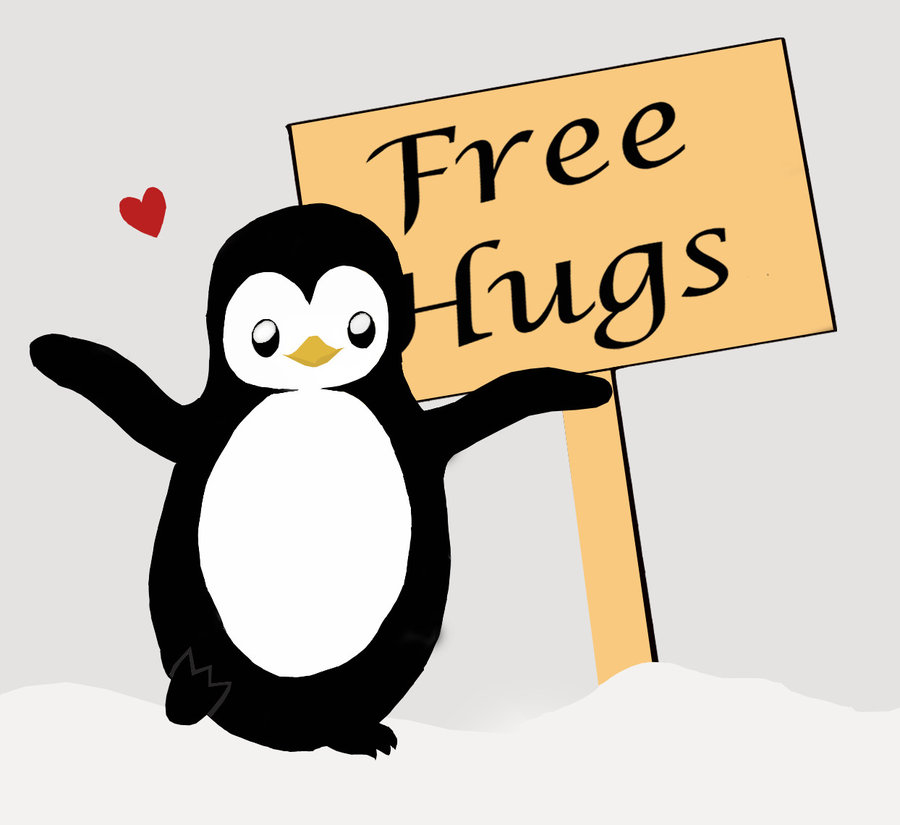 Free Hugs Penguin by Darcy-Mikellaah on deviantART