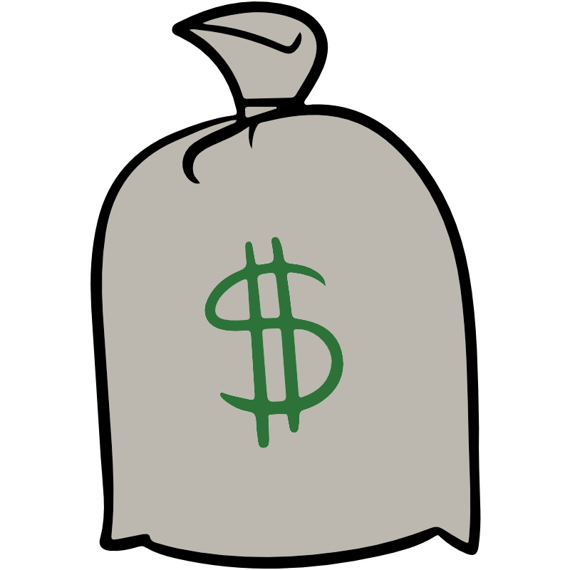 Clipart - Cash Bag