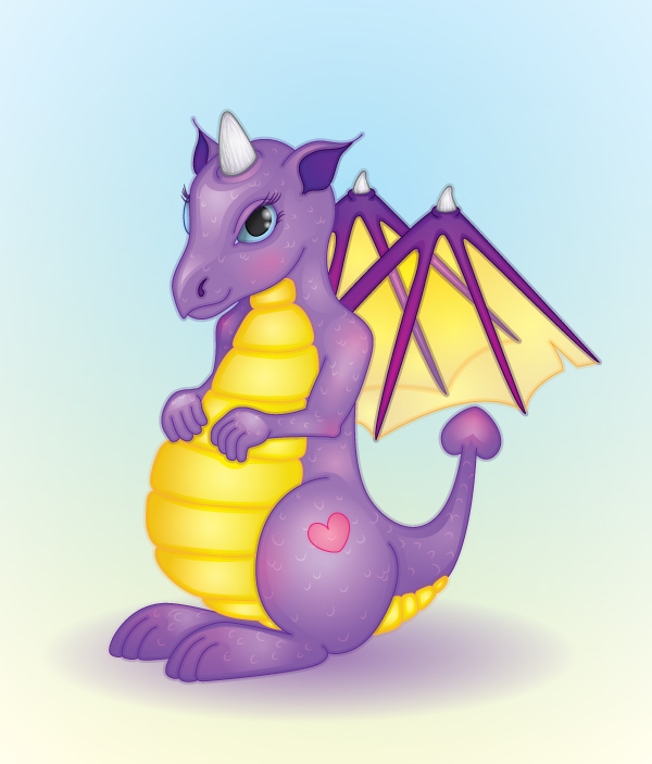 Create a Friendly Dragon with Gradients in Illustrator