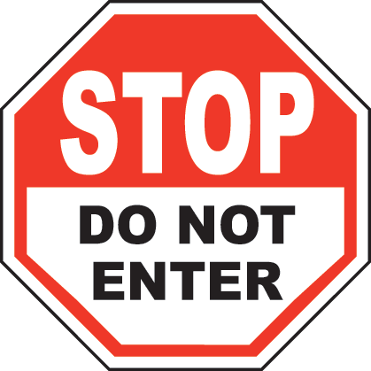 Do No Enter - ClipArt Best