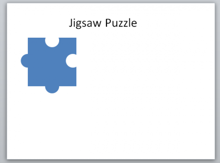 Create a jigsaw puzzle piece in PowerPoint using shapes ...
