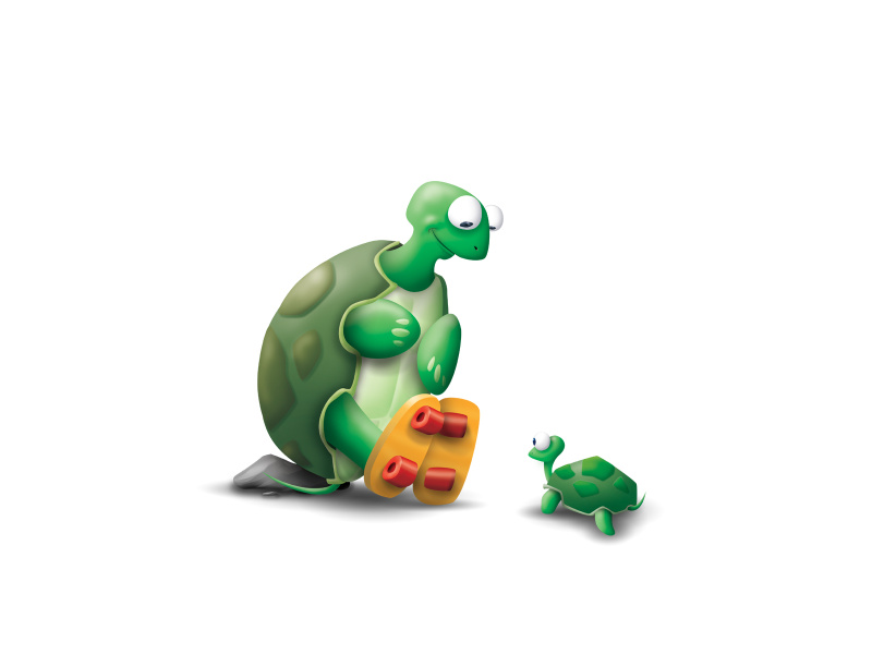 Turtles Cartoon desktop wallpaper « Desktopia.