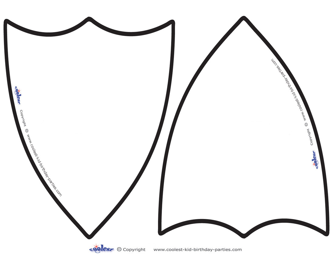 Knights Shield Template Printable Clipart - Free Clipart