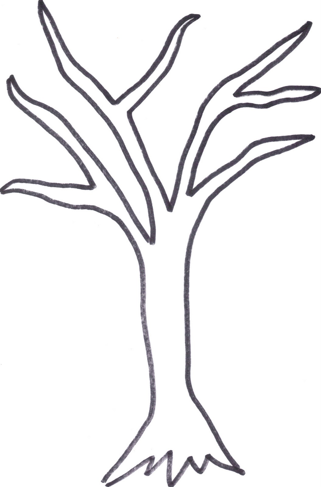 Simple Bare Tree Drawing - Gallery