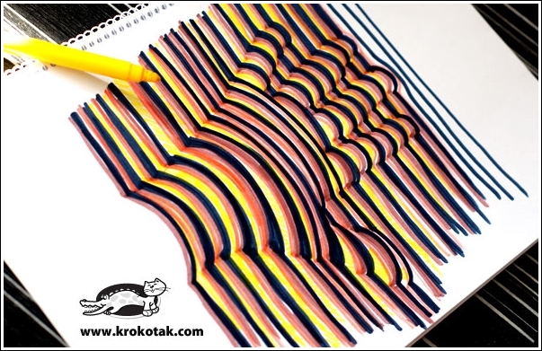 Amazing Interior Design This 3D Hand Drawing is So Cool and Easy-Peasy