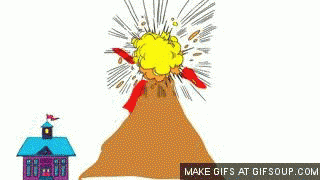 cartoon volcano erupting Animated GIF | GIFs - GIFSoup.com