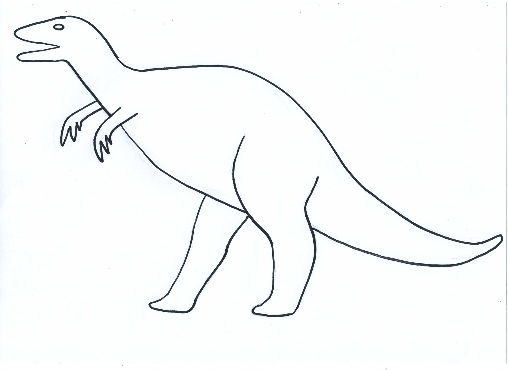 Dinosaur Outline Printable