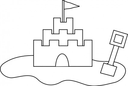 Sand castle Free vector in Open office drawing svg ( .svg ) format ...
