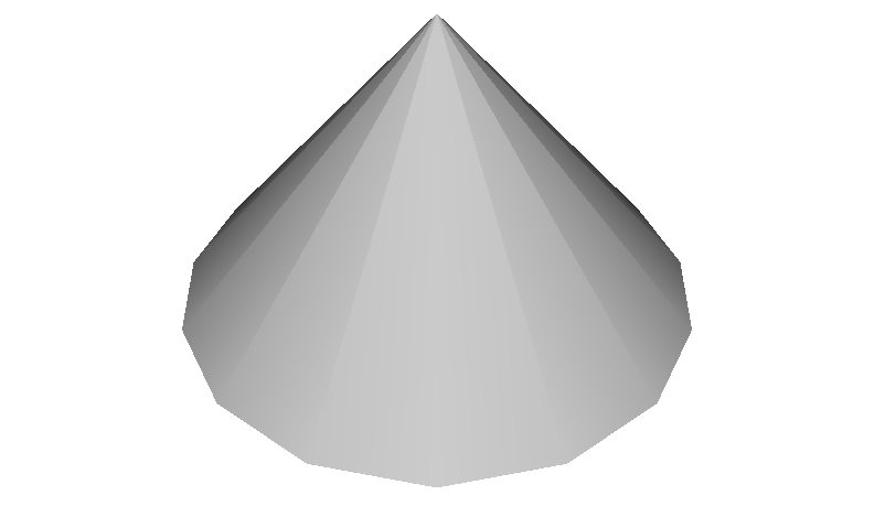 X3D for Web Authors, Chapter 02 - Geometry Primitives, Cone