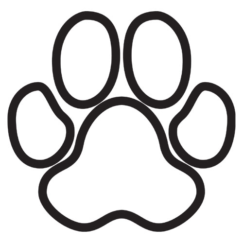 Dogs Paw Print Outline - ClipArt Best