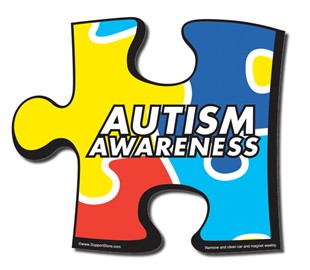 Autism Awareness Puzzle Magnet - Autism Awareness Car Magnet ...