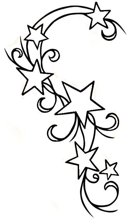 swirly-star-tattoo-outline.jpg (405×700) | RISCOS | Pinterest