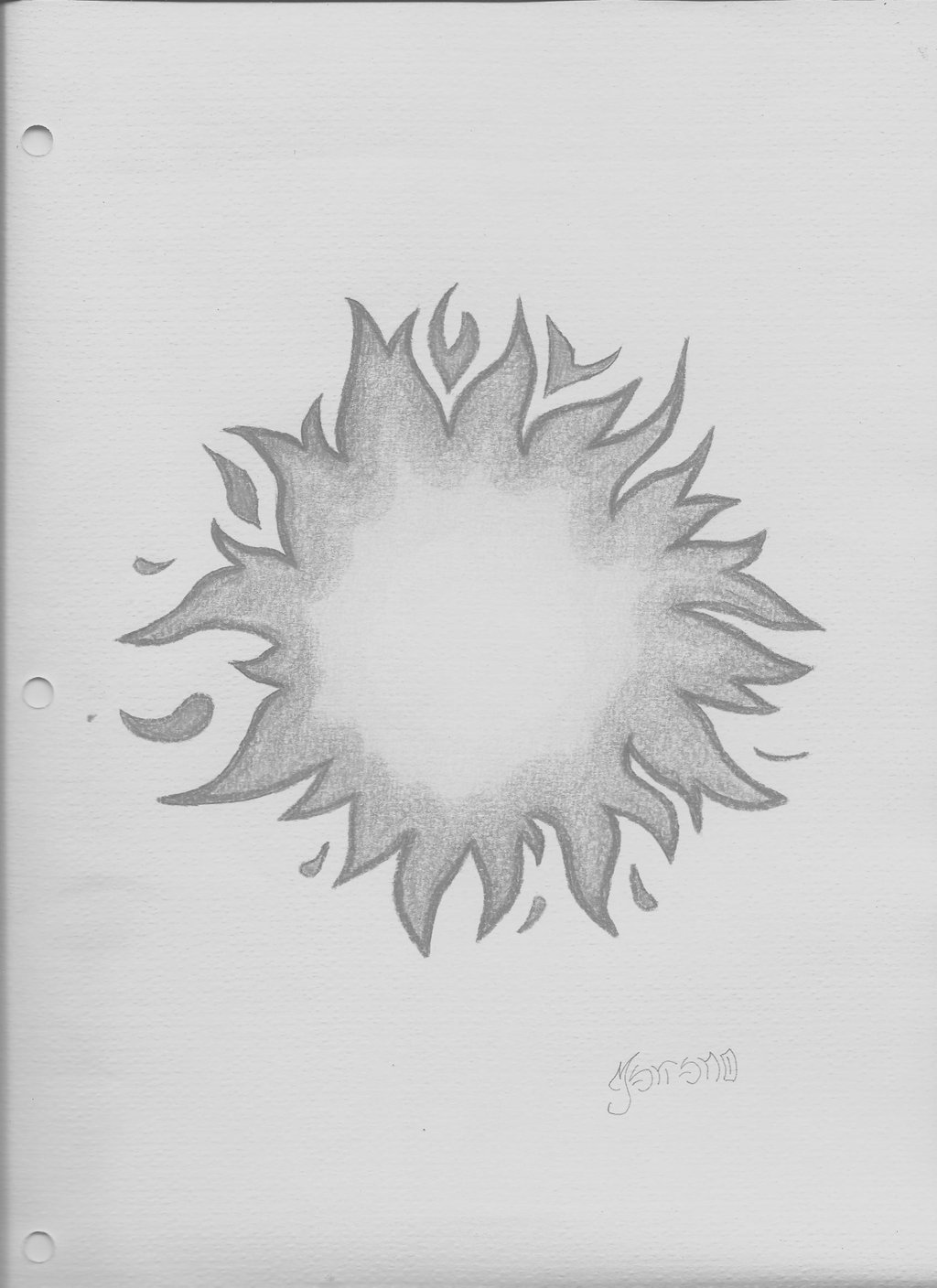 Sun Pencil Drawing - Gallery