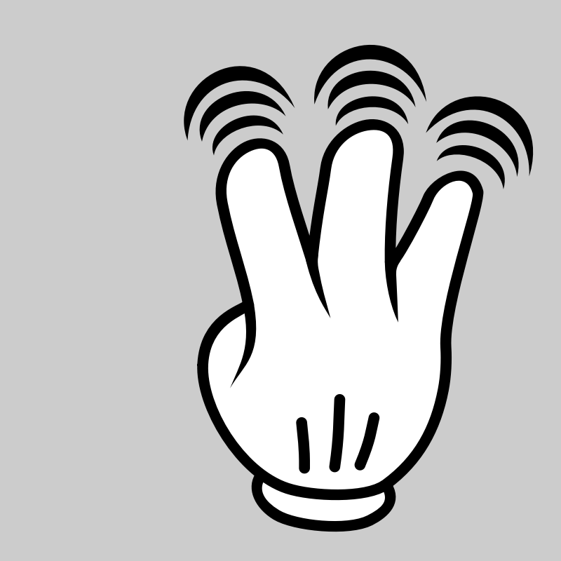 Clipart - MultiTouch-Interface Mouse-theme 3-fingers-Triple-Tap