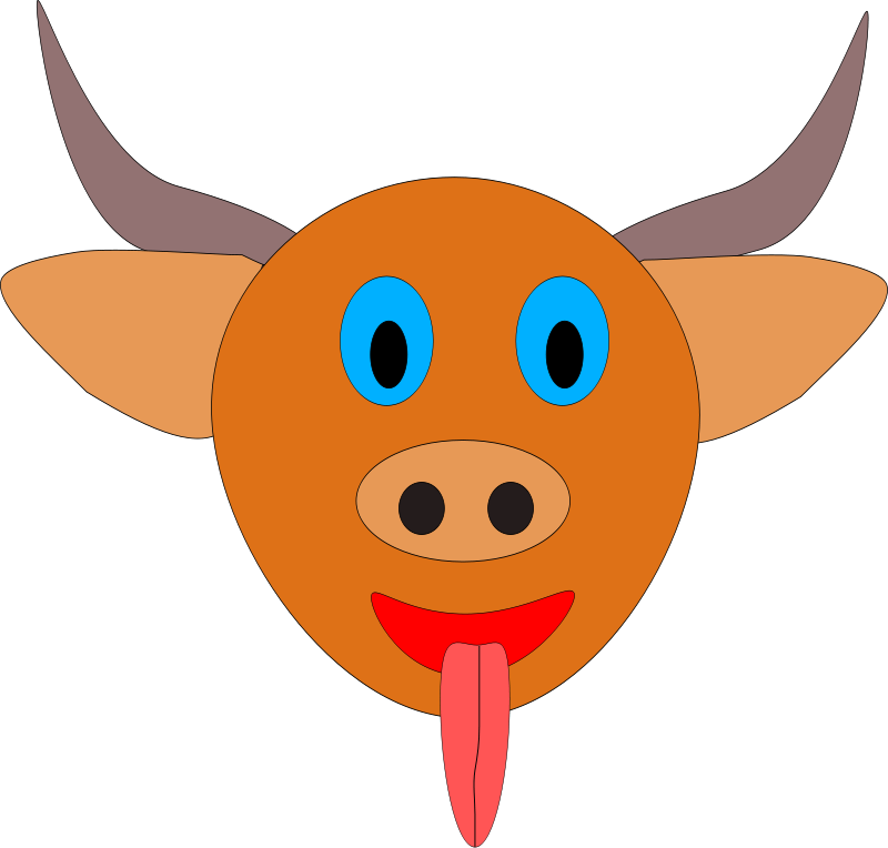 Bull Head 2 Clip Art Download