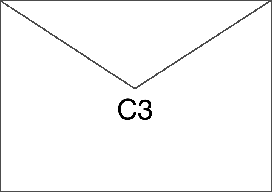 Actual size of C3 Envelope