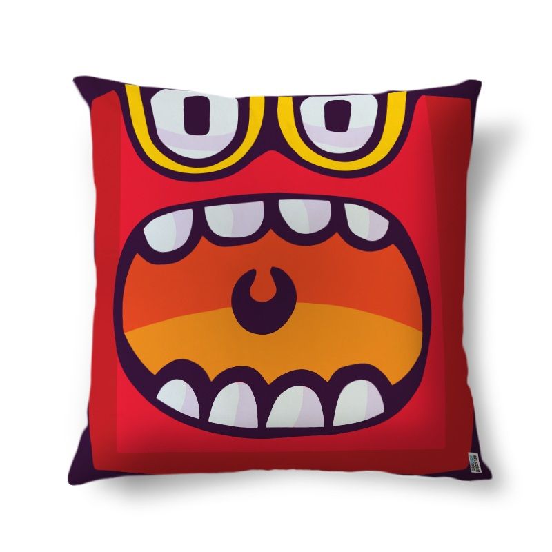 Buy Bluegape Scary Red Cartoon Cushion Cover Online | Best Prices ...