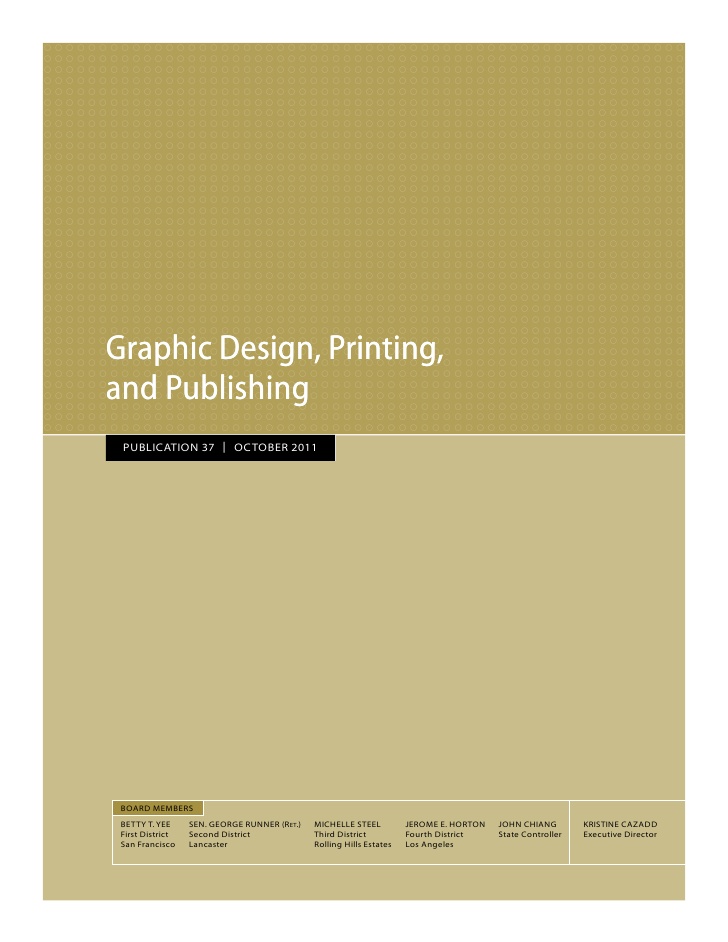 Graphic design. printing and publishing