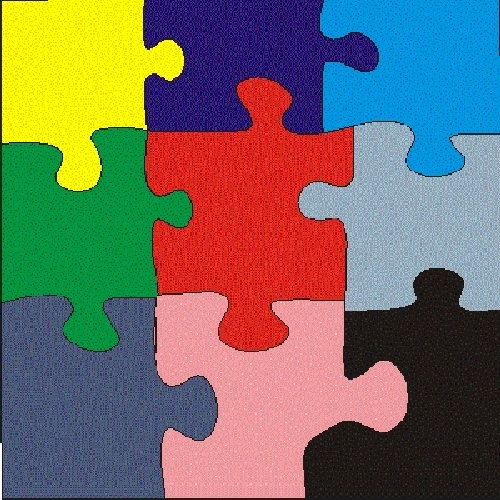 Puzzle Template 6 Pieces - NextInvitation Templates