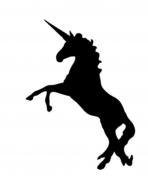 Unicorn Black Silhouette Clipart Free Stock Photo - Public Domain ...