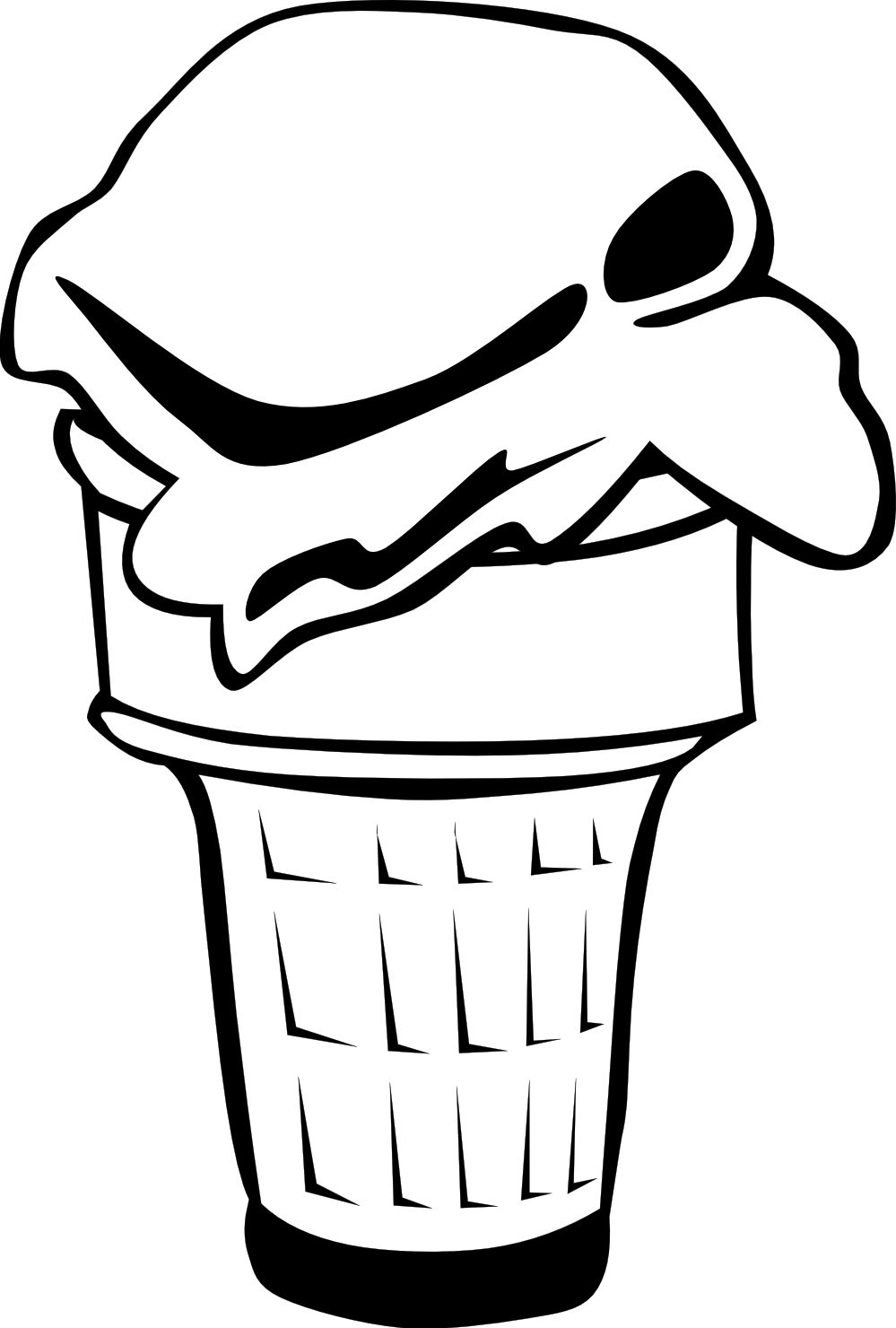 Pix For > Ice Cream Social Clip Art Black And White