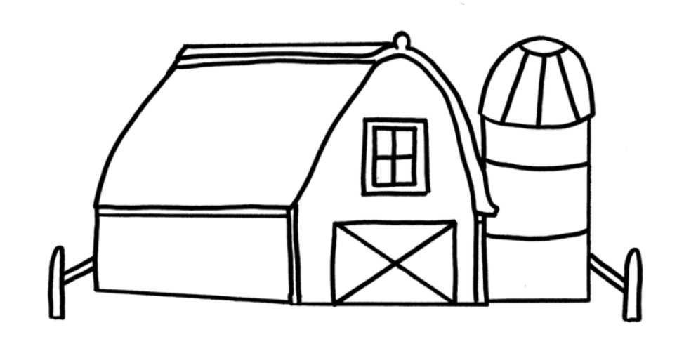 Drawing Coloring Barn