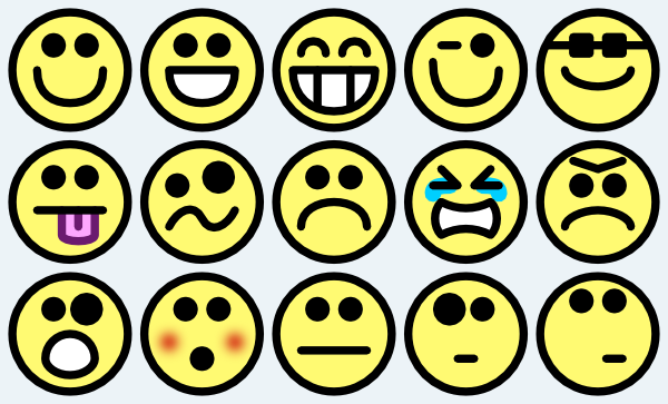 Small Smilies clip art - vector clip art online, royalty free ...