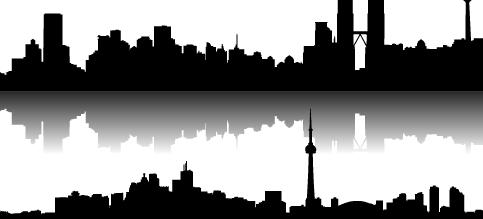 Skyline City Building Vector design | Download Free Vector Graphic ...