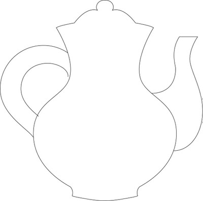 Pix For > Tea Pot Outline